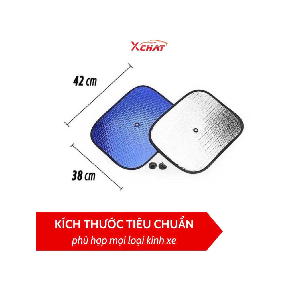 Bộ 2 miếng tấm che nắng xốp xanh