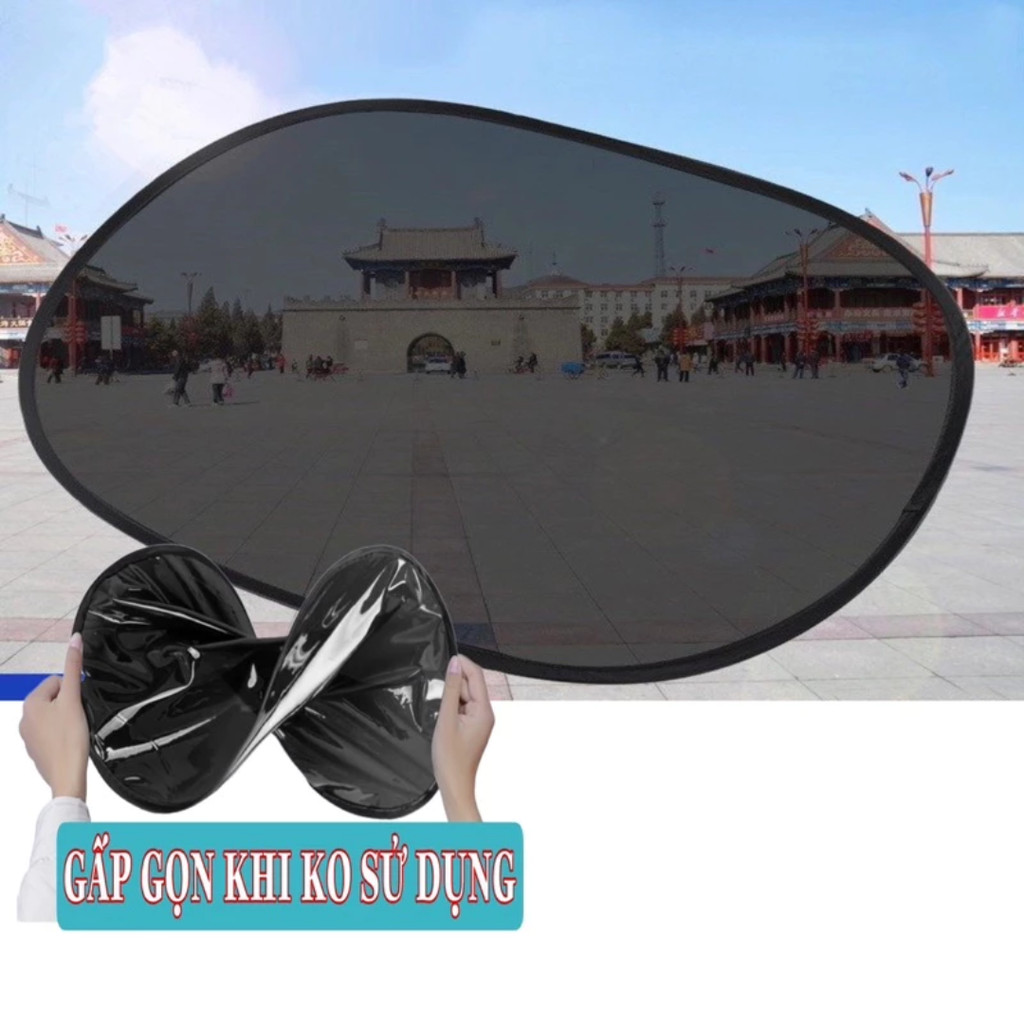 Bộ 2 tấm che nắng cao su non phía sau 44*38