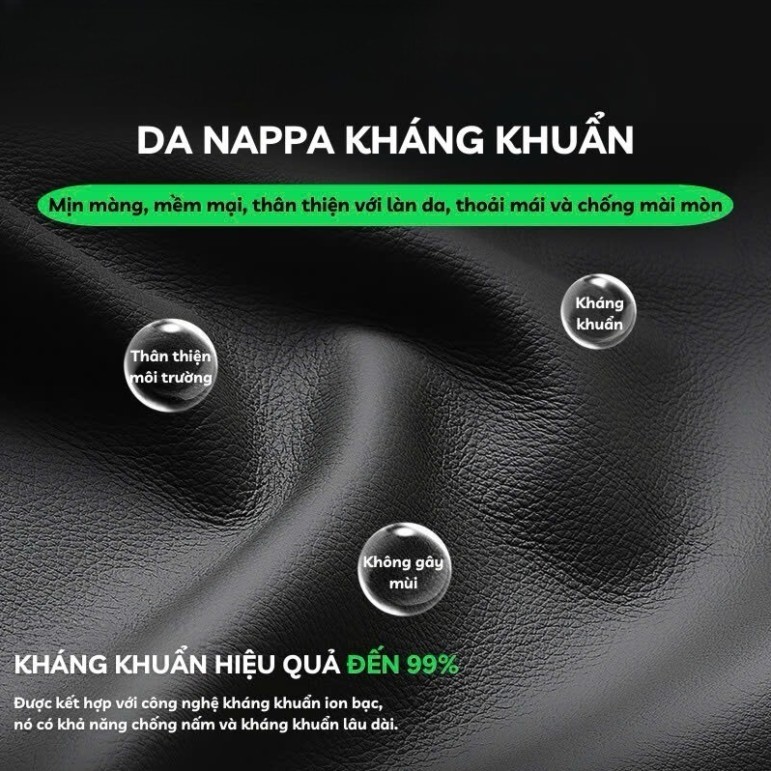 Bọc Vô Lăng Nappa dán tròn 38