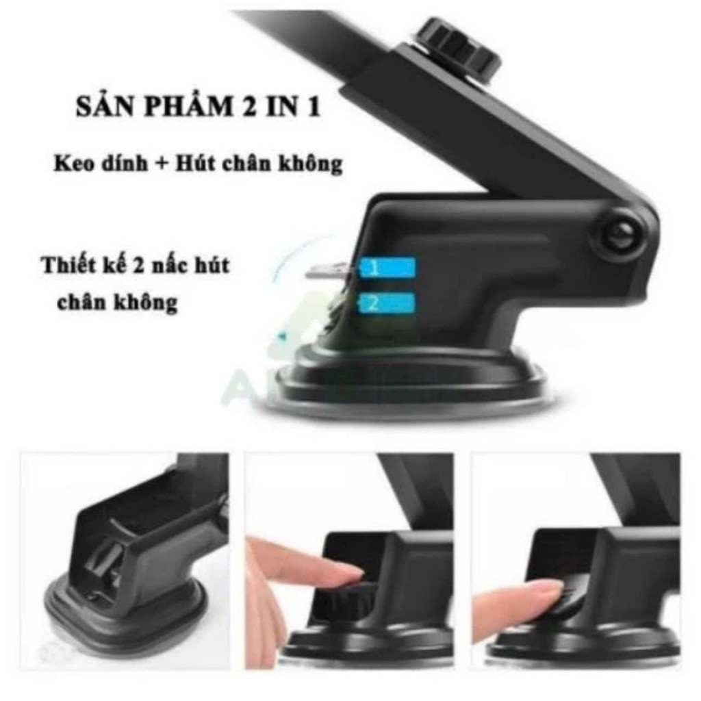Giá đỡ điện thoại Sucker hít kính kéo dài xoay 360độ
