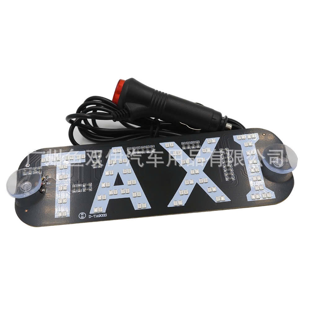 Đèn Led Chữ TAXI Thay Đổi 2 Màu, Đèn Báo Chữ TAXI Gắn Kính Lái Ô Tô