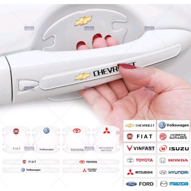 Combo 10 miếng silicon dán hõm cửa , tay cầm , tai gương