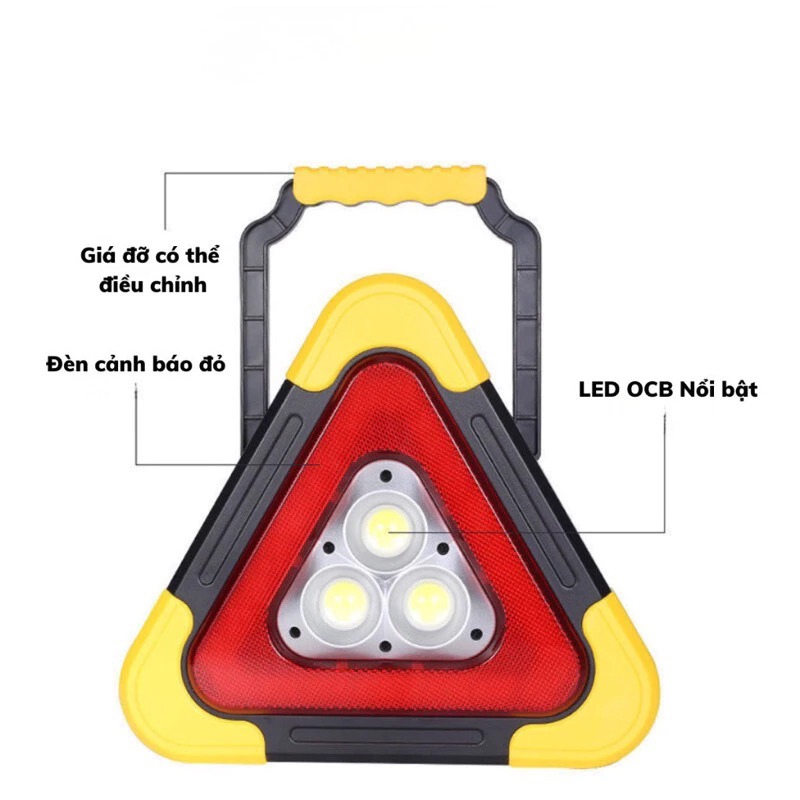 Đèn led tam giác cảnh báo 3 mắt