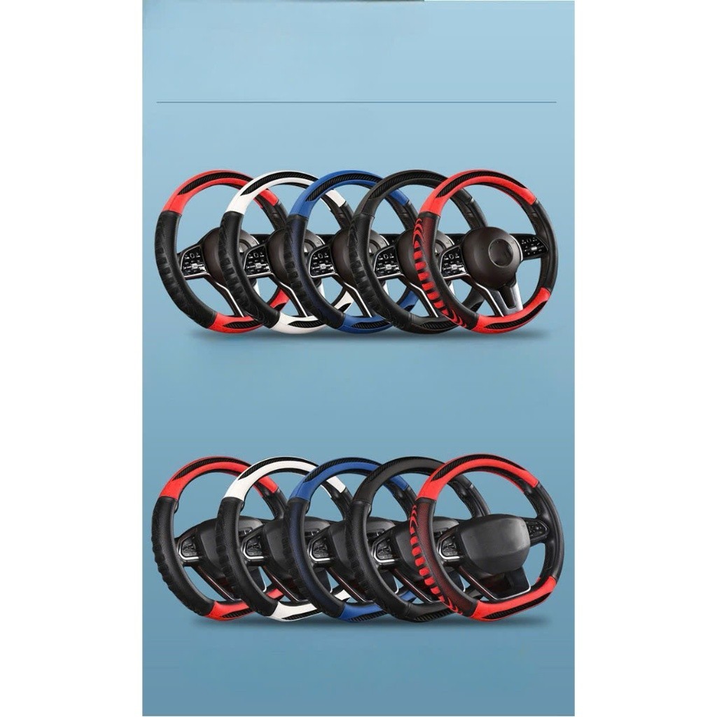 Bọc Vô Lăng da luxury vân carbon Tròn 40