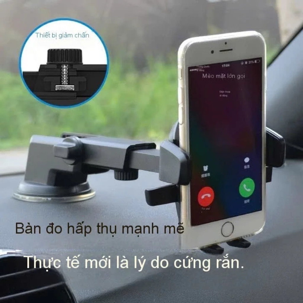Giá đỡ điện thoại Sucker hít kính kéo dài xoay 360độ