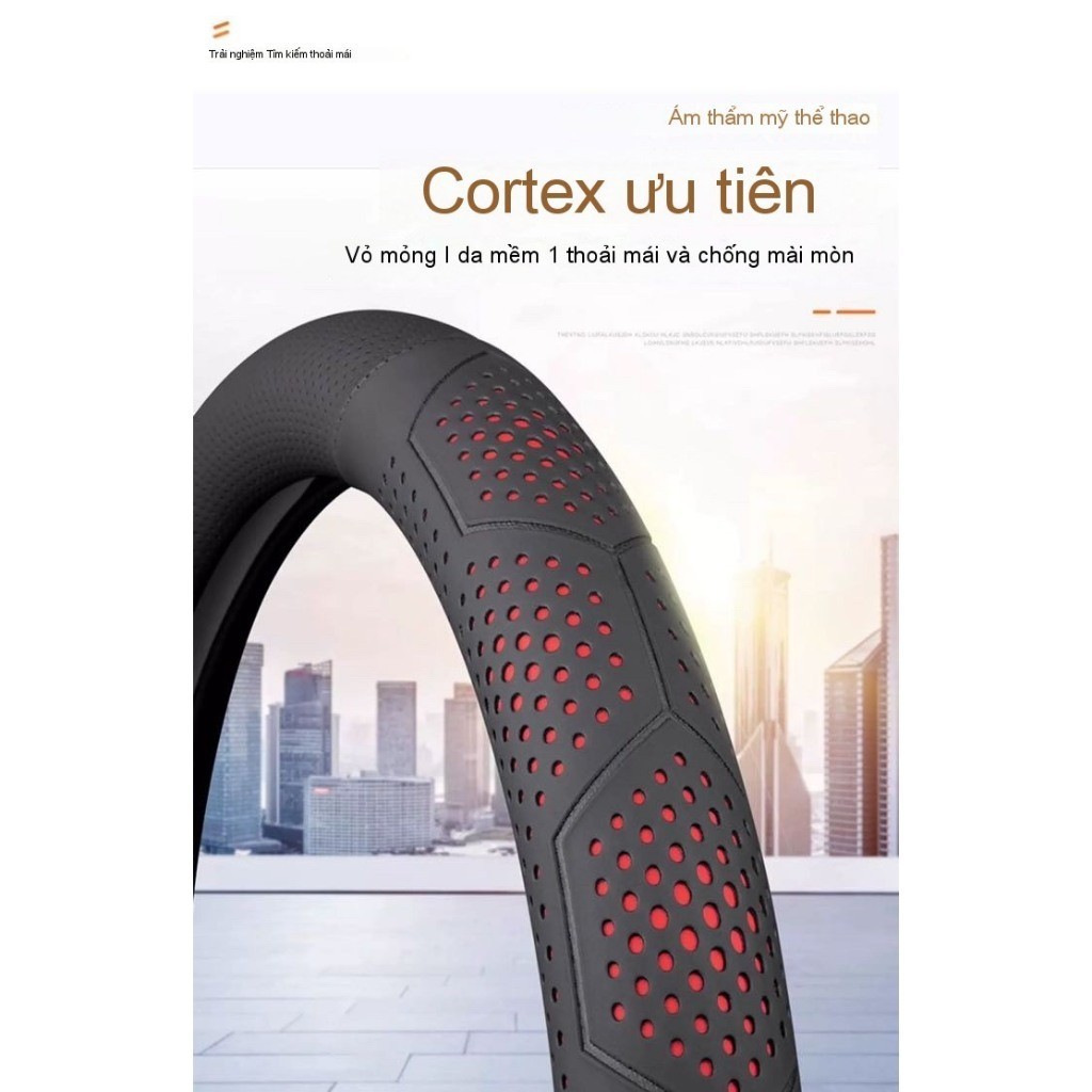 Bọc Vô Lăng Nappa Tròn 36