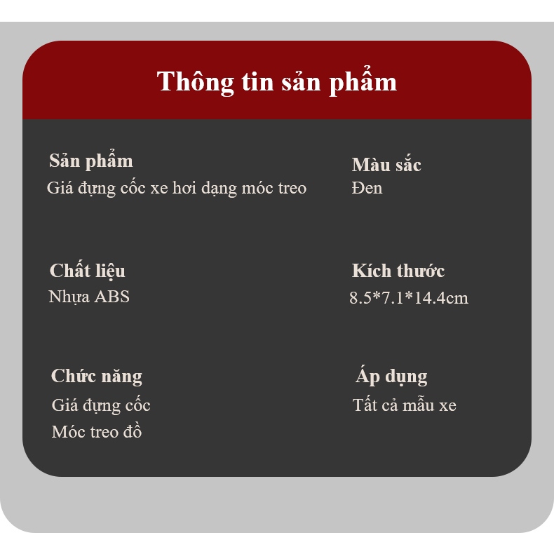 Giá Đỡ Cốc Nước Gắn Ghế Ngồi 0to Bằng ABS Có Móc Treo Đồ Và Giá Đỡ Treo Sau Xe Tiện Dụng- hàng đẹp