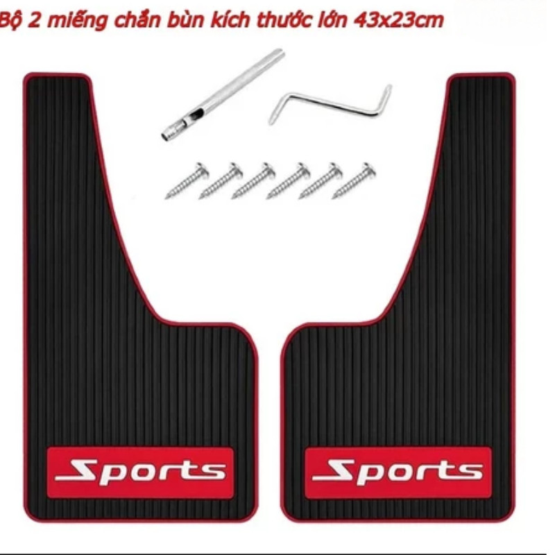 Bộ 2 miếng Tấm chắn bùn Cao Su Sport