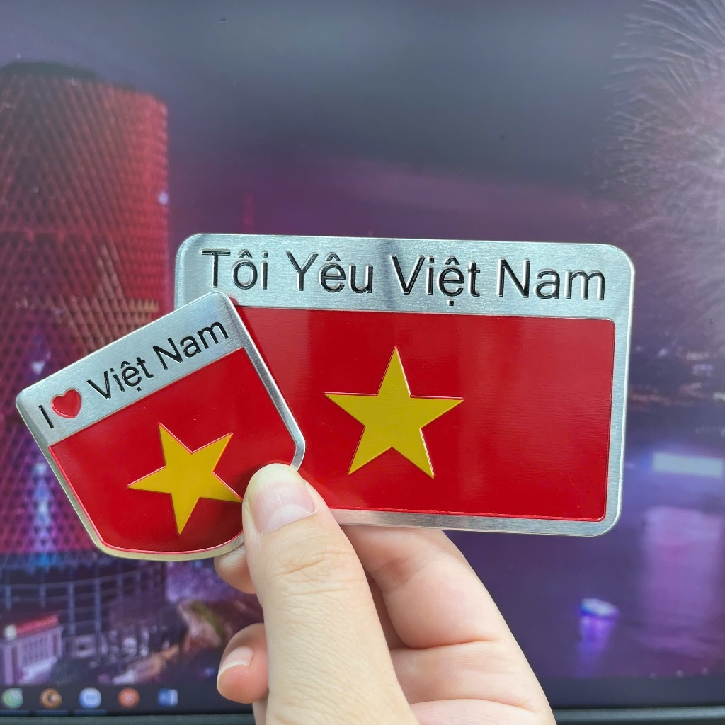 combo1 Tem CN +khiên I yêu việt nam