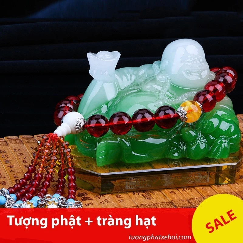 Tượng di lặc ngọc dáng nằm
