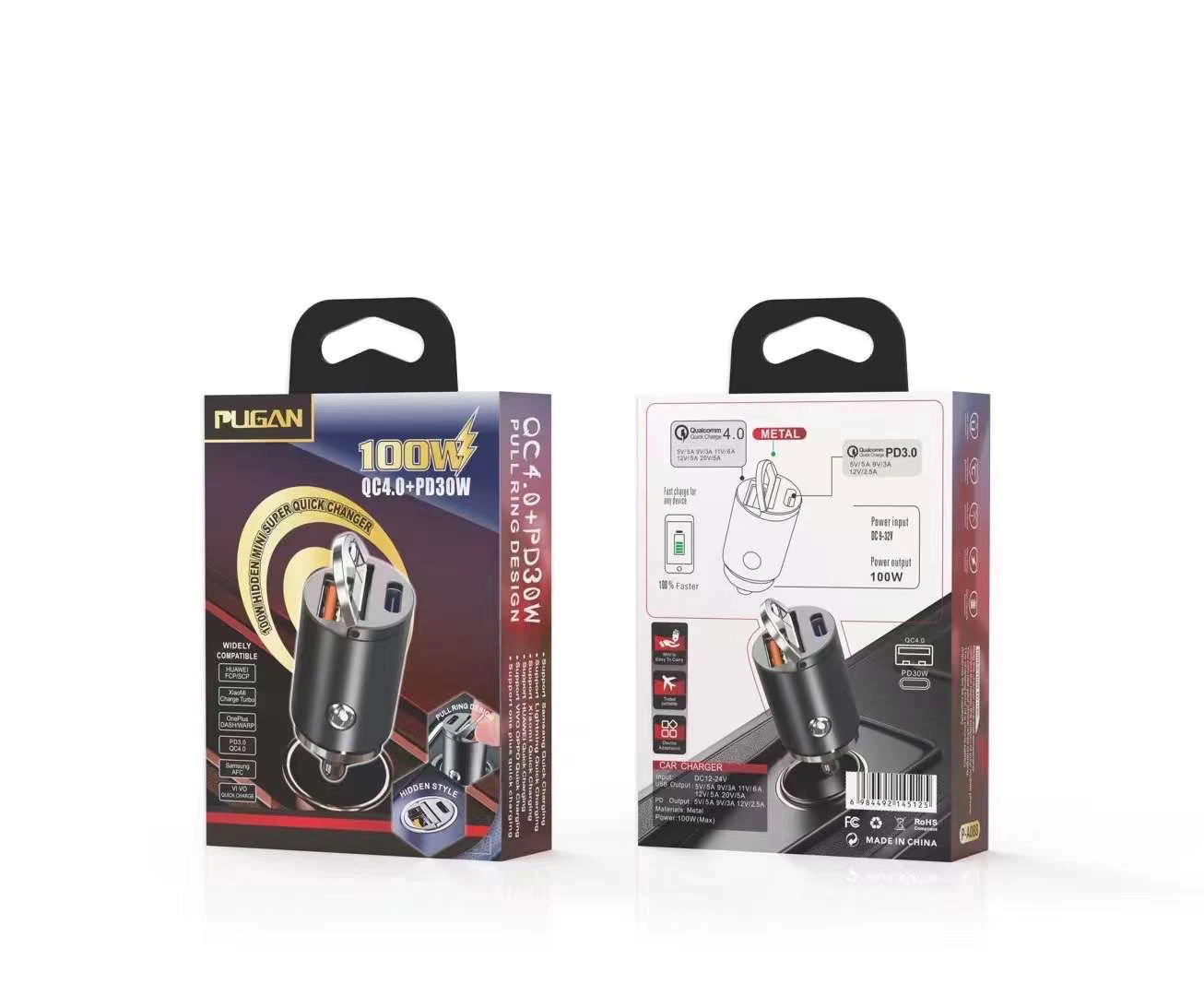 Tẩu sạc nhanh 100W pugan
