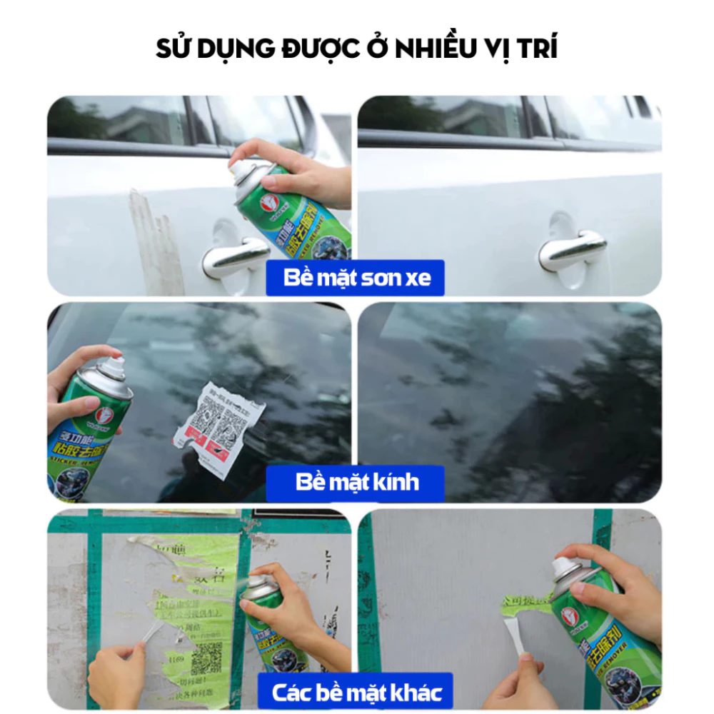 Xịt tẩy Keo xanh lá Huangka