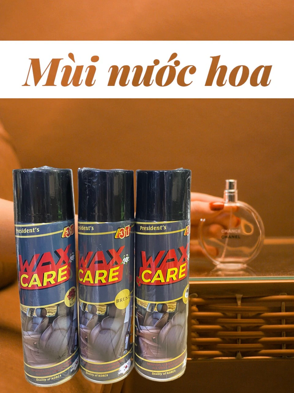 xịt bóng đồ da WAX CARE 3T