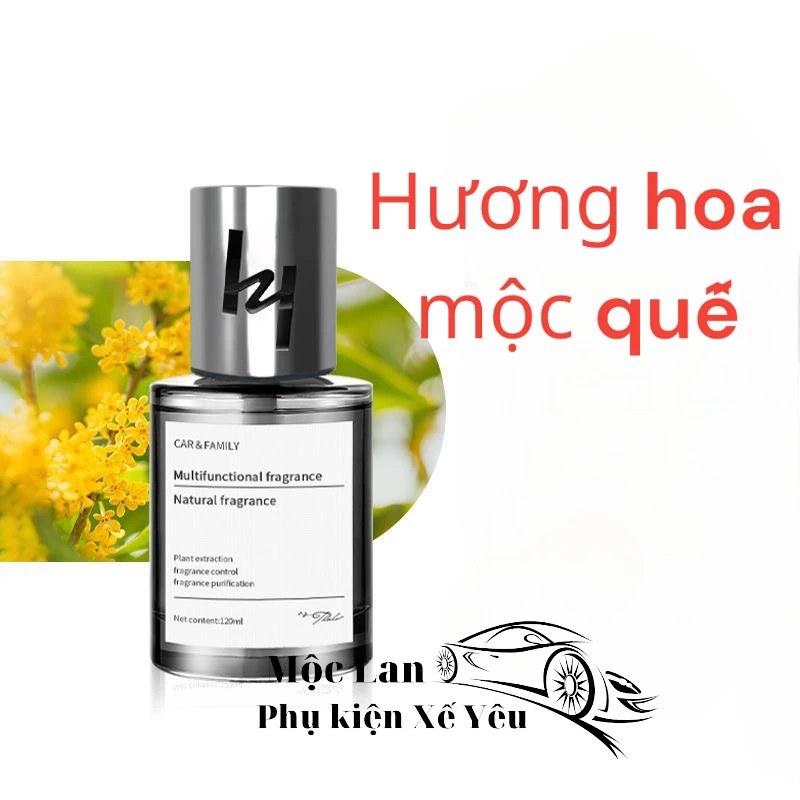 nước hoa ô tô Thalo tinh chất thiên nhiên 120ml