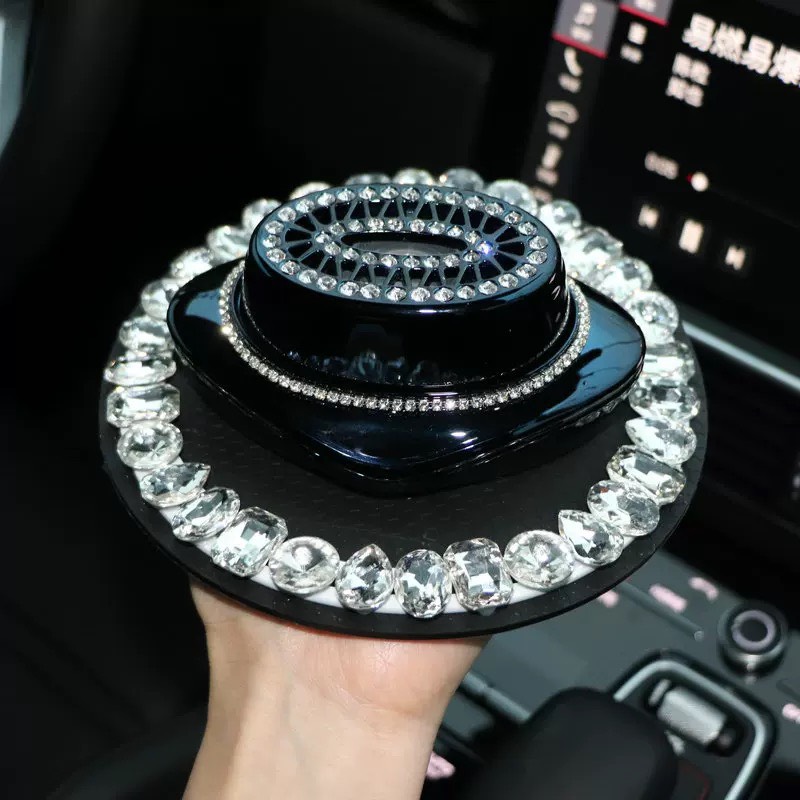 Nước hoa đính đá nắp oval cao cấp