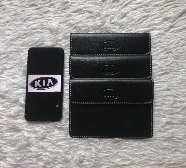 Ví da đựng giấy tờ có logo xe Đen