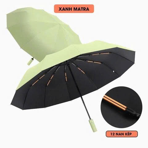 Ô dù che nắng che mưa 24 nan kép , gấp gọn tự động