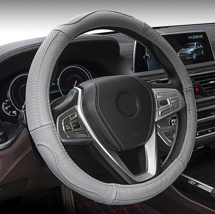 Bọc vô lăng da thật Tròn 38