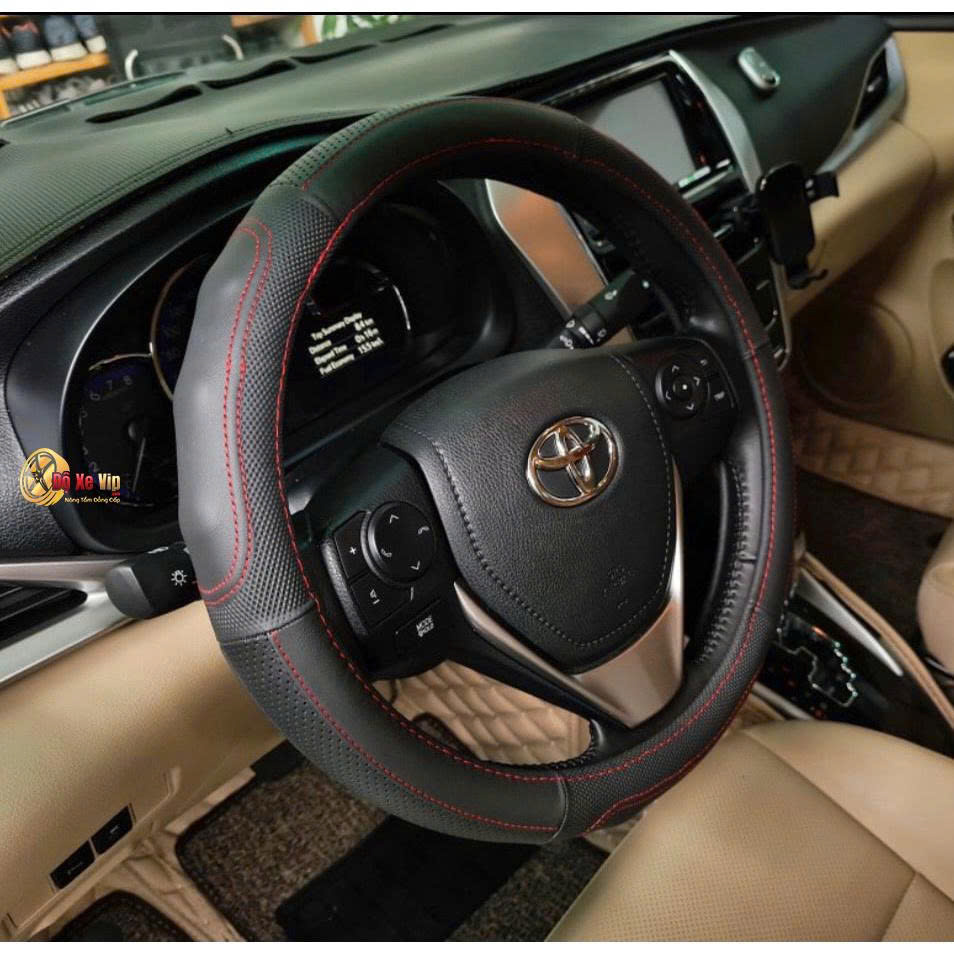Bọc vô lăng da thật Tròn 38