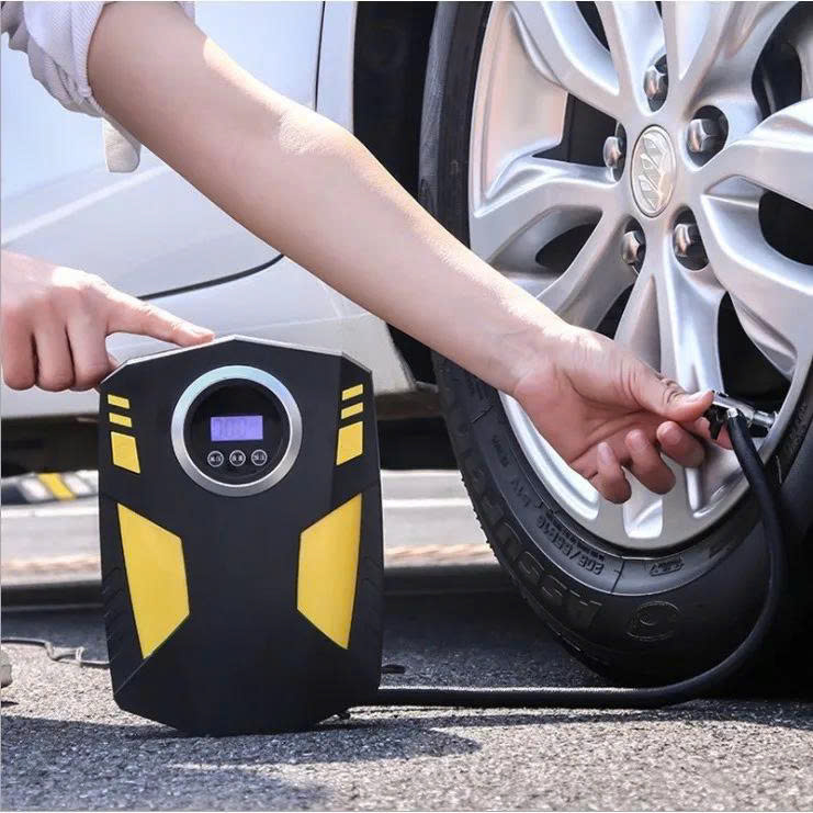 Bơm lốp ô tô SUITU có đèn chiếu cực sáng