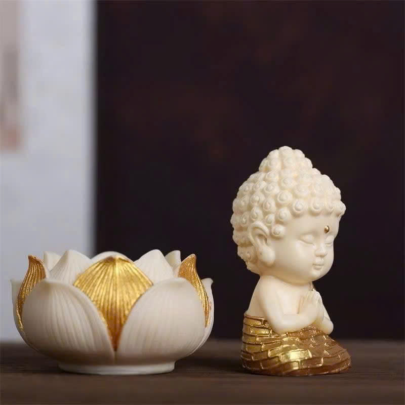 Tượng như lai thích ca ngồi đài sen