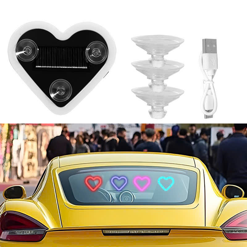 Đèn led hình trái tim chạy bằng năng lượng mặt trời Cảm Biến thông minh sạch USB