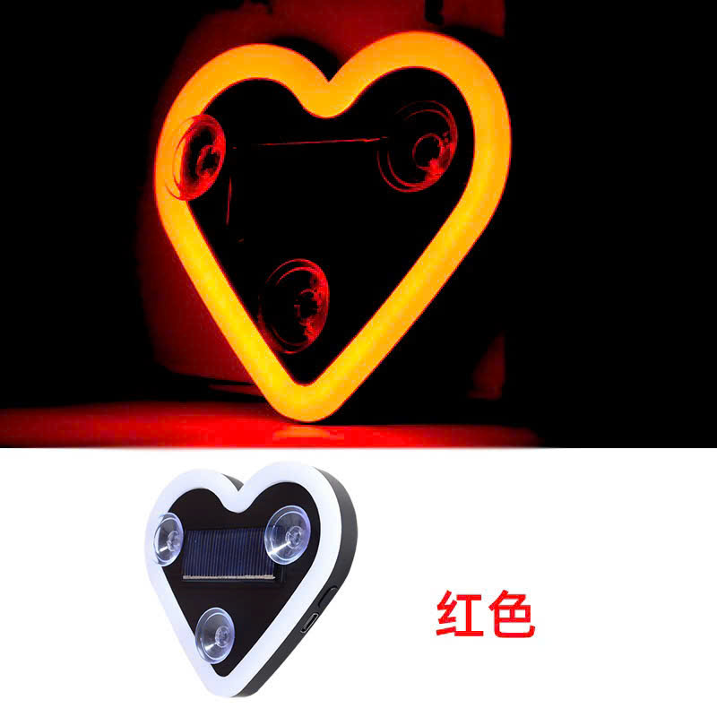 Đèn led hình trái tim chạy bằng năng lượng mặt trời Cảm Biến thông minh sạch USB