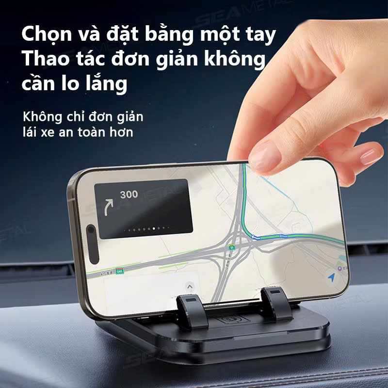 Giá đỡ điện thoại ô tô bảng điều khiển đa năng, xoay 360 độ, giá đỡ điện thoại di động có biển số