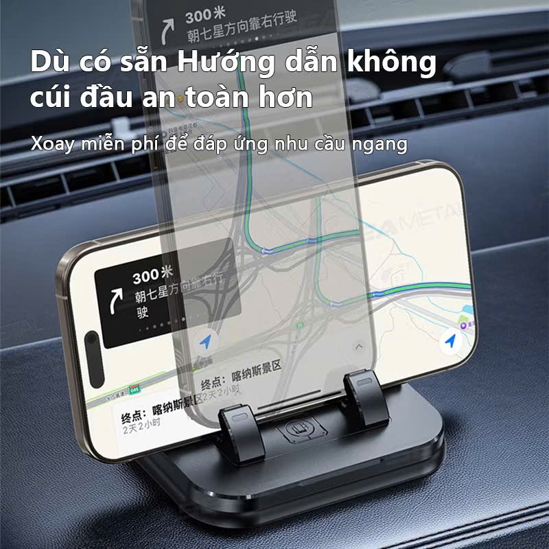 Giá đỡ điện thoại ô tô bảng điều khiển đa năng, xoay 360 độ, giá đỡ điện thoại di động có biển số