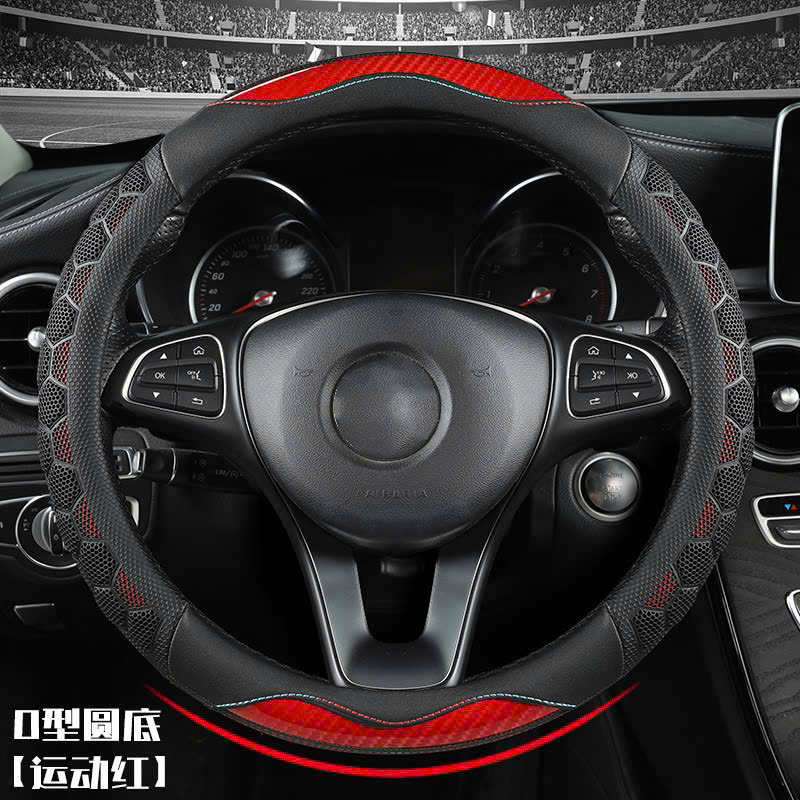 Bọc vô lăng Lưới Carbon Tổ Ong Cao Cấp tròn 38