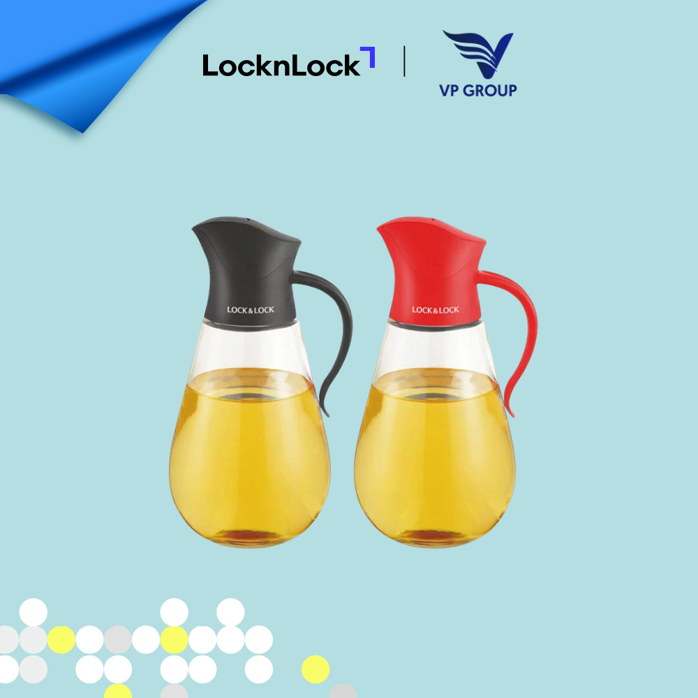 CKO101BLK - Bình đựng dầu với nắp mở tự động L&L 550ml - Màu đen