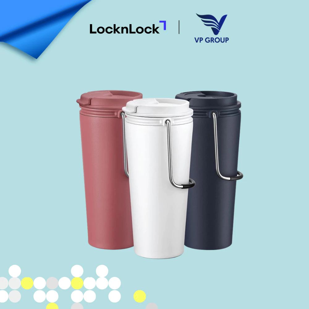 LHC4269WHT - Bình giữ nhiệt LocknLock Bucket Tumbler - Màu trắng