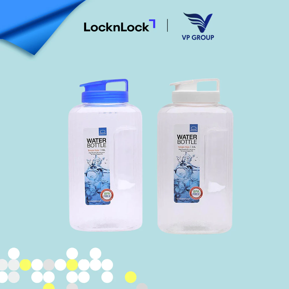 HAP739GRY - Bình nước LocknLock Featherlight 2.6L - Màu xám