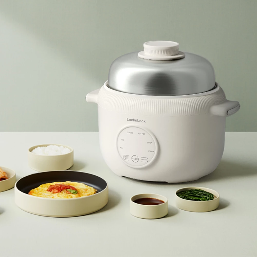 EJP186VY- Nồi điện đa năng LocknLock Digital multipot 220-240V, 50-60Hz, 500W, 1.6L- Màu ngà