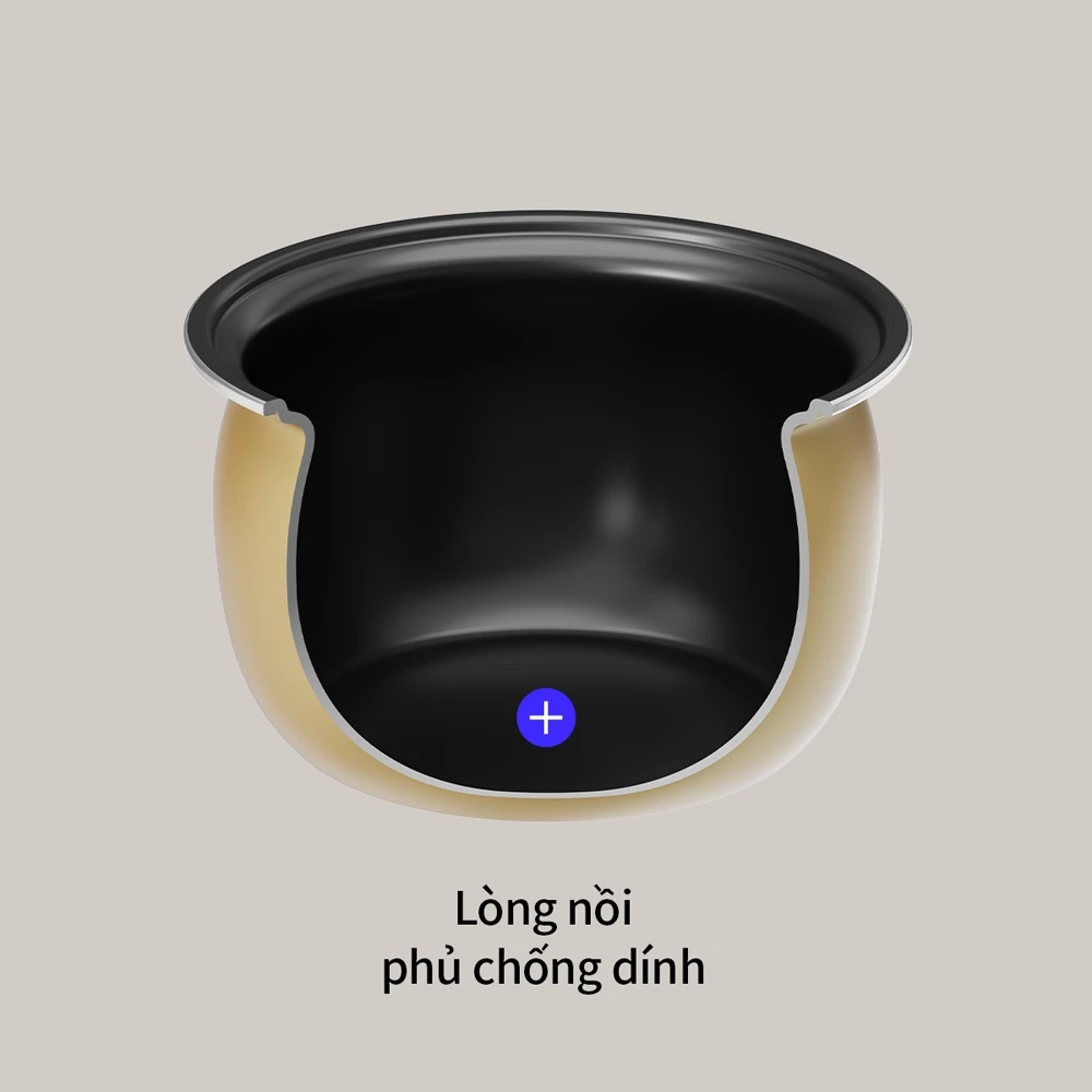 EJR462IVY Nồi cơm điện Locknlock Electric rice cooker 220V, 50Hz, 700W, 1.8L - Màu ngà