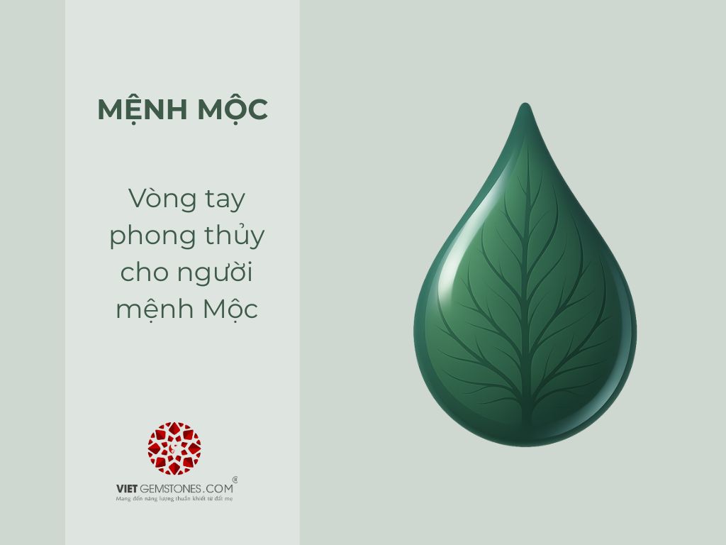 Vòng tay phong thủy cho người mệnh Mộc