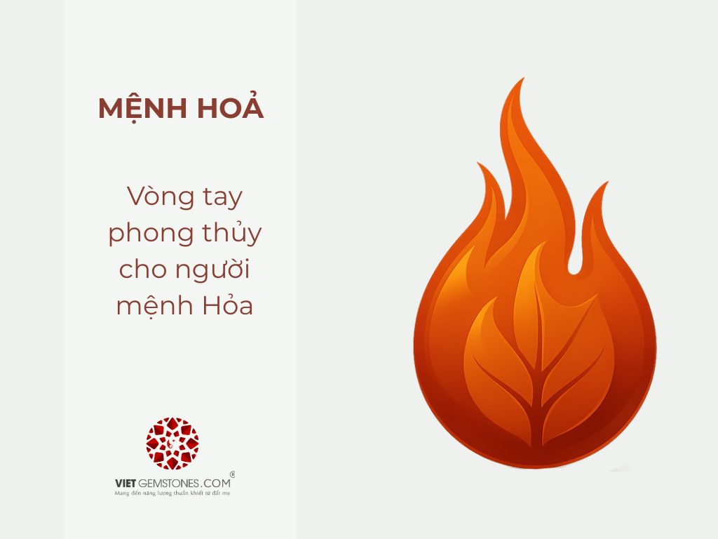Vòng tay phong thủy cho người mệnh Hỏa