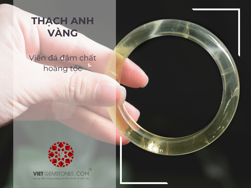 Thạch anh vàng Citrine – loại đá đậm chất Hoàng Tộc