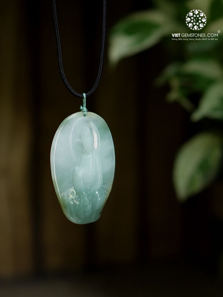 Mặt Dây Chuyền Quan Thế Âm Bồ Tát Cẩm Thạch - Jadeite