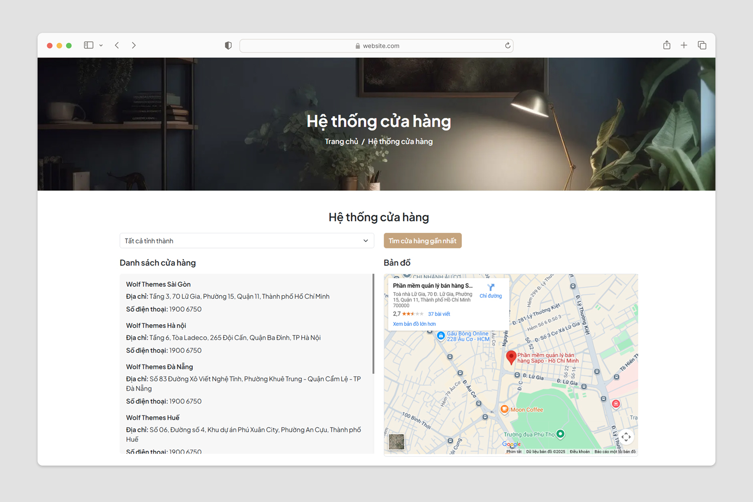 Hệ thống cửa hàng