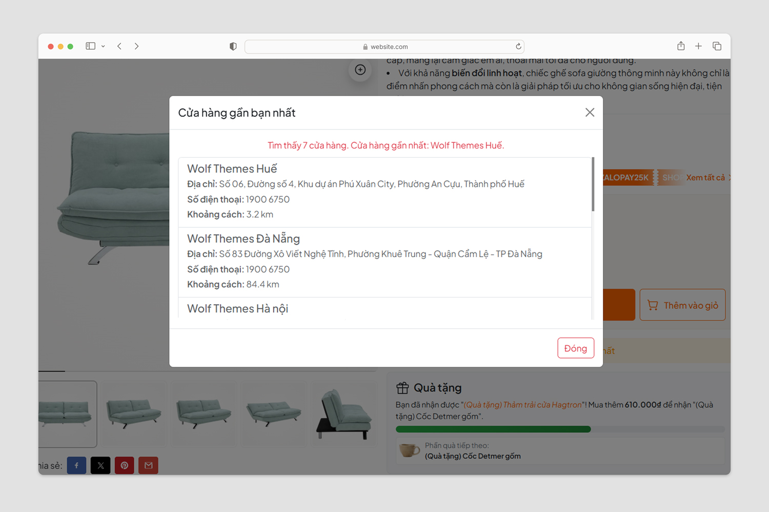 Tìm cửa hàng gần nhất