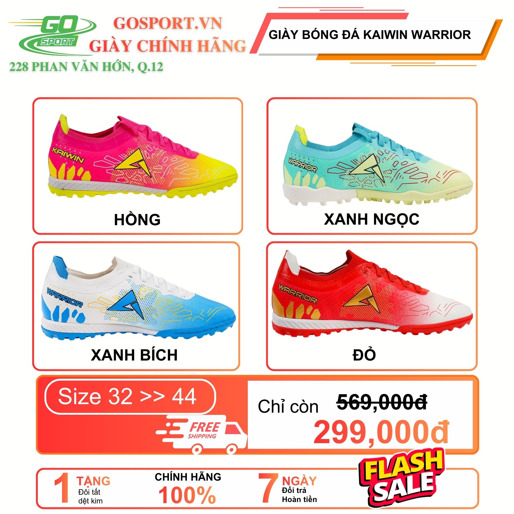 GIÀY BÓNG ĐÁ KAIWIN WARRIOR
