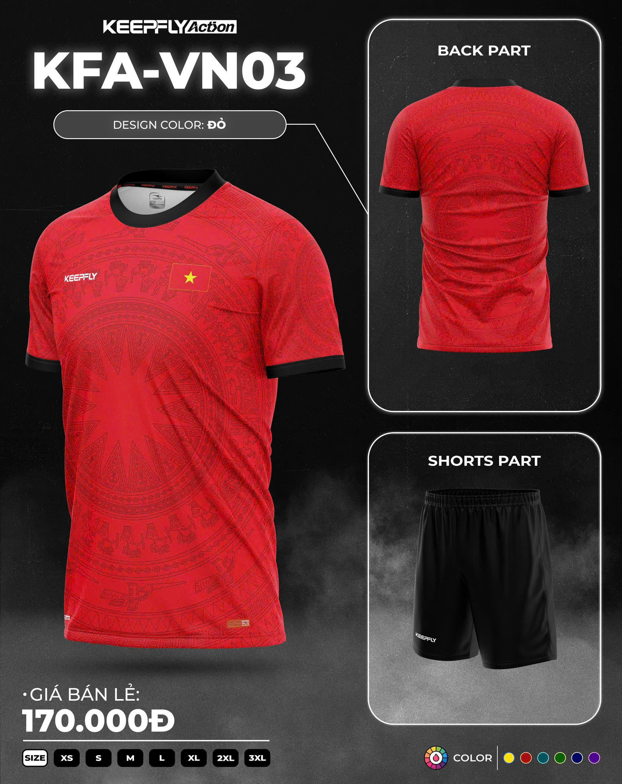Đồ đá banh Keep fly KFA-VN03
