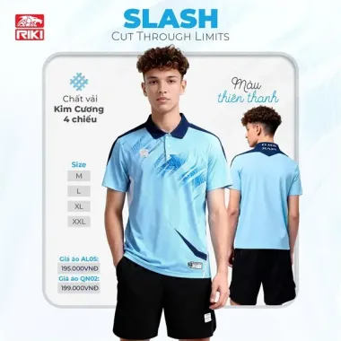 ÁO THỂ THAO CẦU LÔNG PICKLEBALL NAM SLASH AL05 RIKI