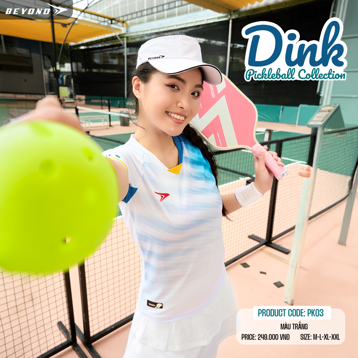 ÁO THỂ THAO NỮ PICKLEBALL DINK APK03 BEYONO