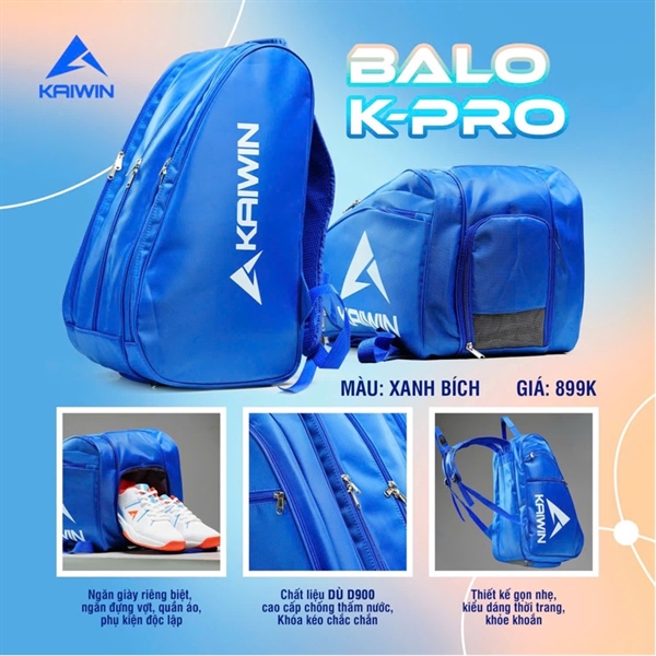 Balo Pickleball KAIWIN K-PRO