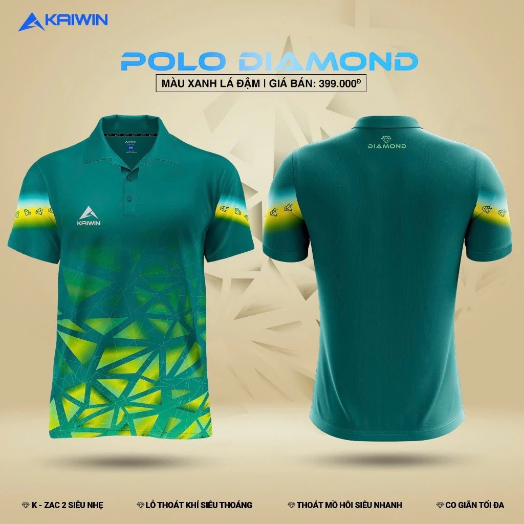 Áo Polo Thể Thao Kaiwin Diamond