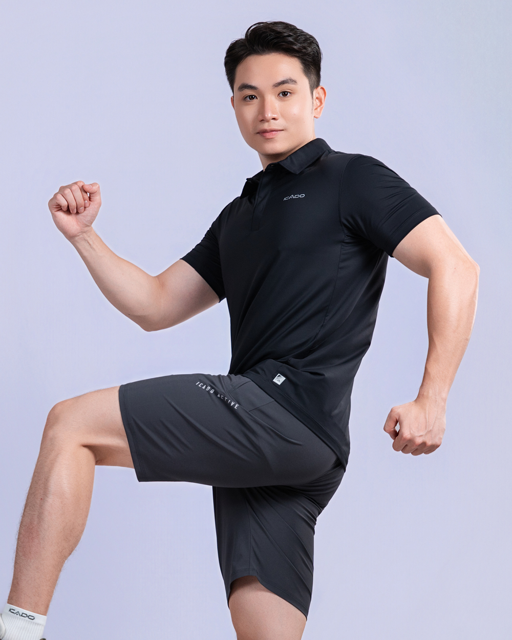 Áo Polo Tennis, Pickleball, Gym, Yoga, Chạy Bộ Nam High Class ICADO HT109