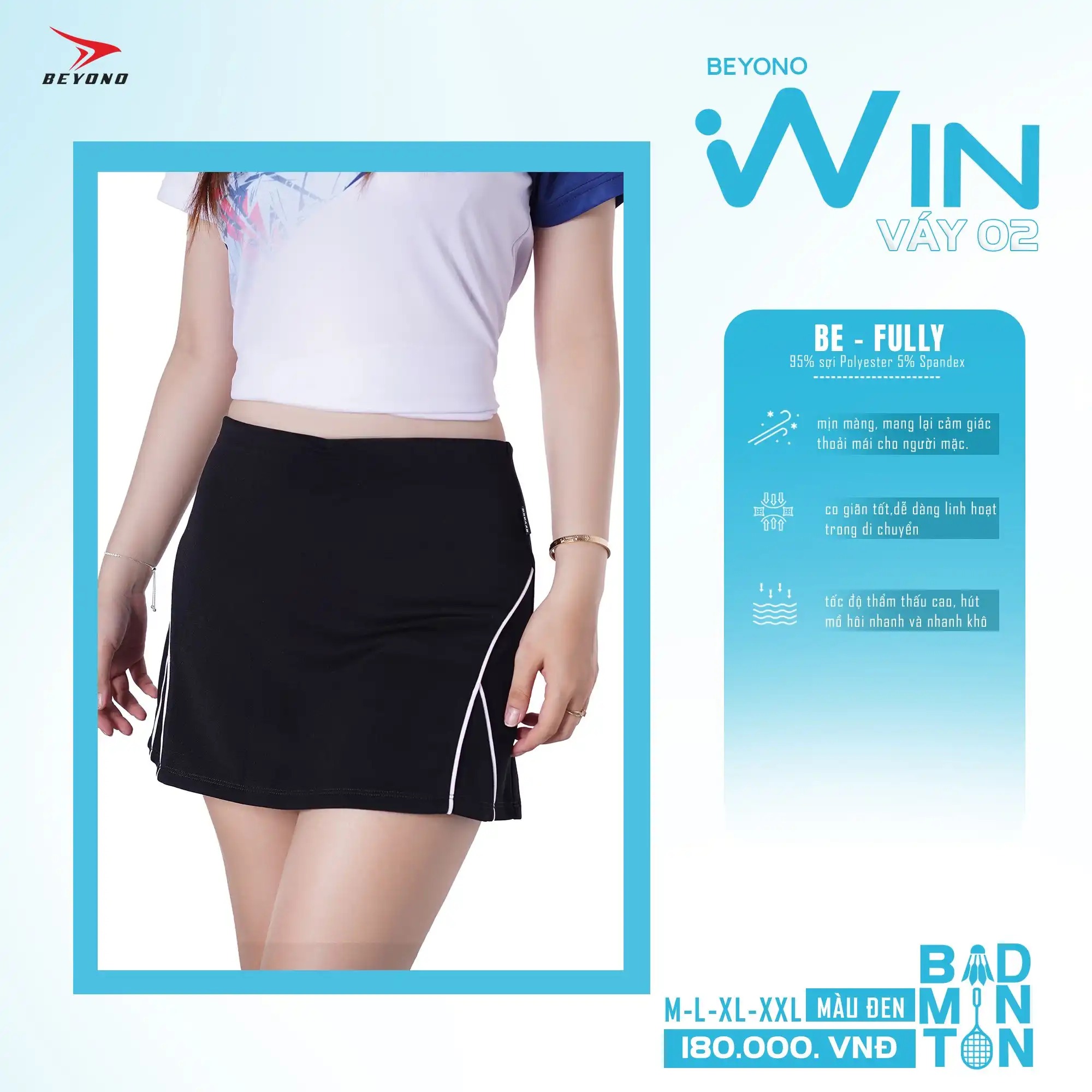 VÁY CẦU LÔNG CL02 BEYONO