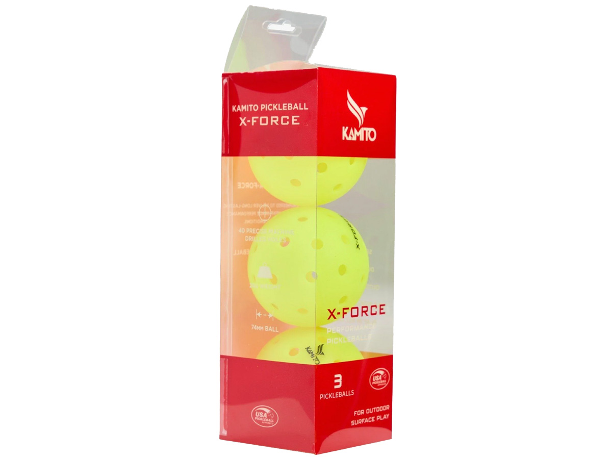 BÓNG THI ĐẤU PICKLEBALL KAMITO X-FORE ( HỘP 3 QUẢ)